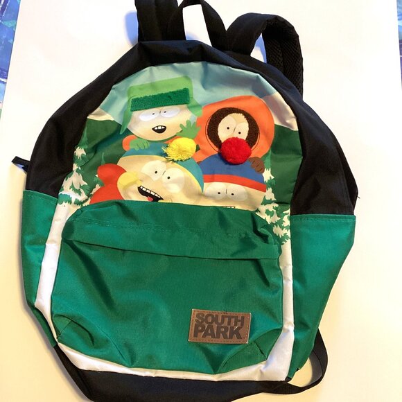 South Park Backpack Laptop Bag Fuzzy Detail Official 2024 Stan Kenny Cartman - Picture 1 of 7